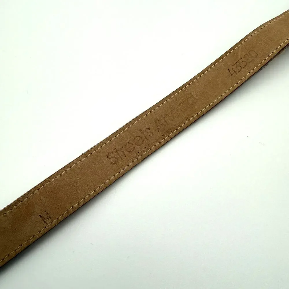 Vintage Streets Ahead Calf Hair Leopard Belt Brown Gold Buckle Women's Medium